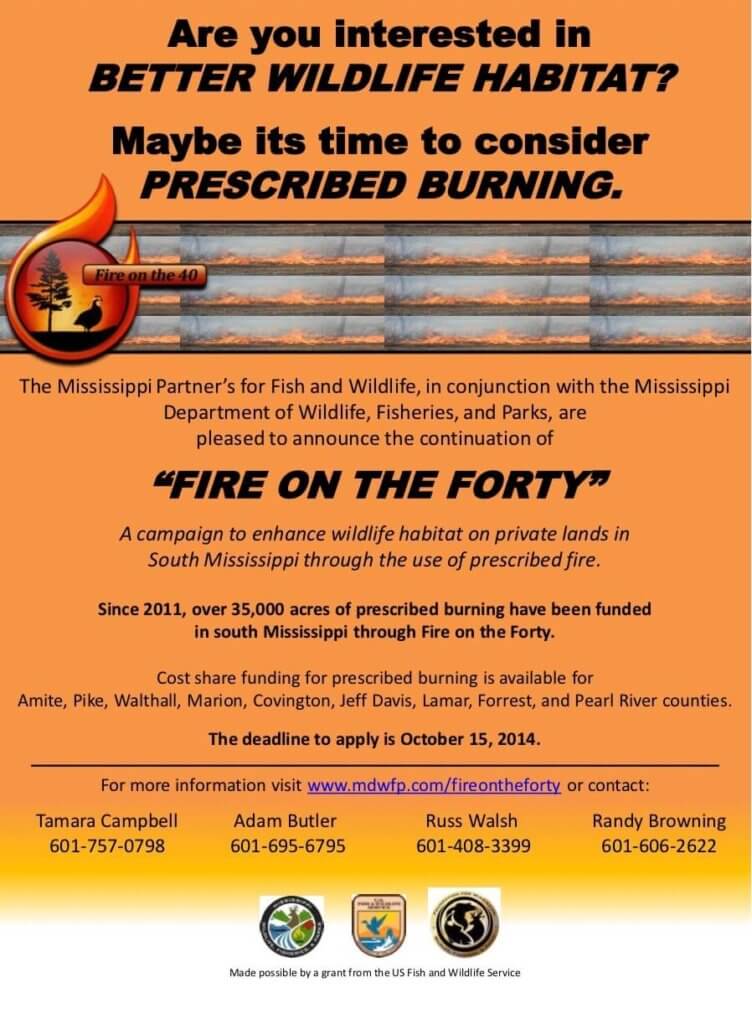 Flyer promoting the continuation of the "Fire on the Forty" campaign